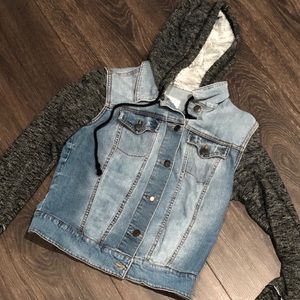 🌵Sweater Jean jacket, M